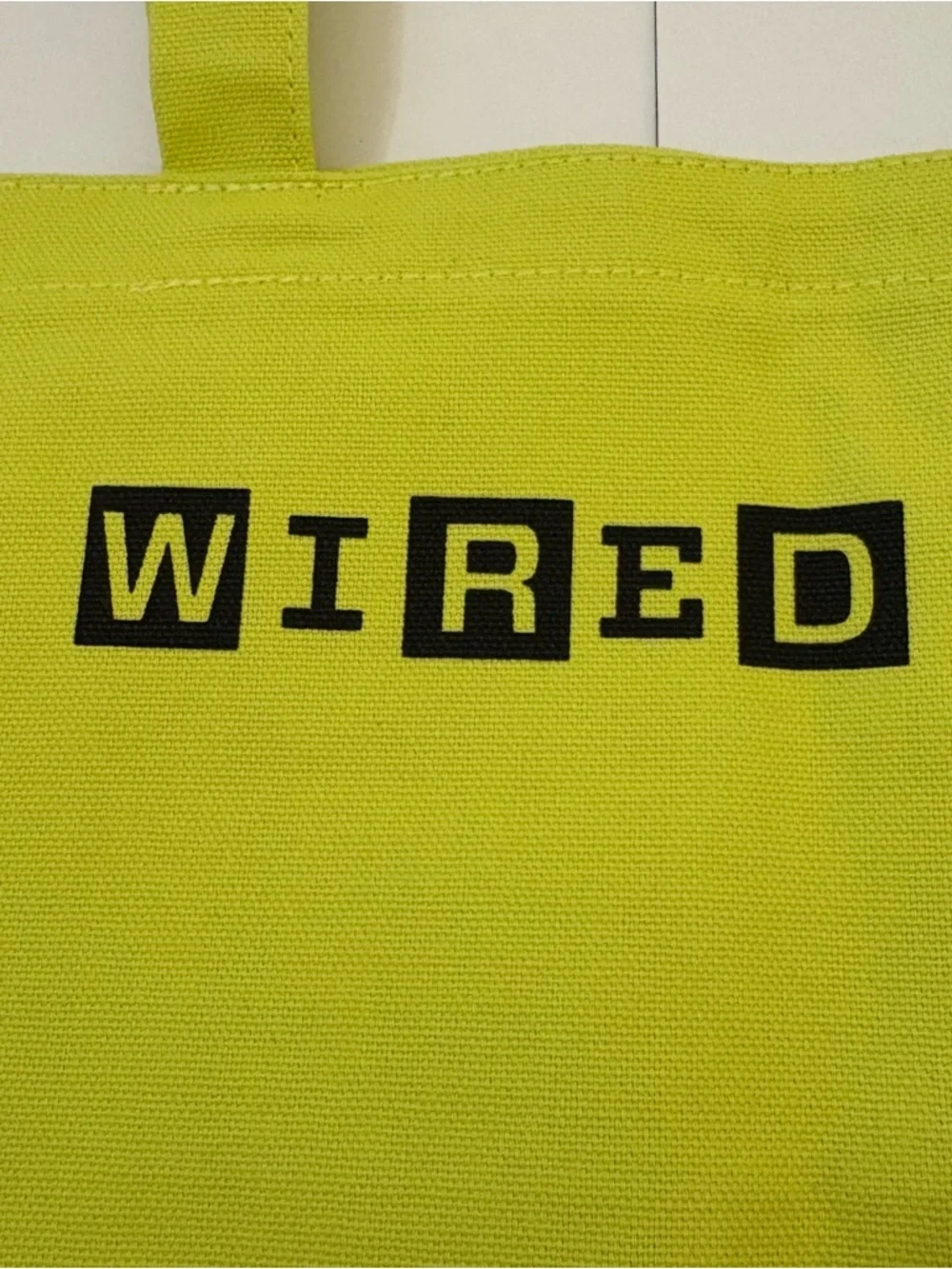 NEW Wired Magazine Neon Tote Carry Bag 